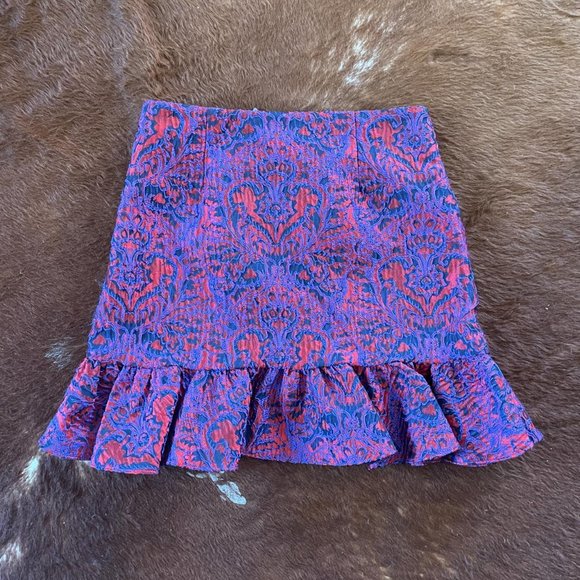 NWT OPENING CEREMONY MINI SKIRT PAISLEY - Picture 2 of 3